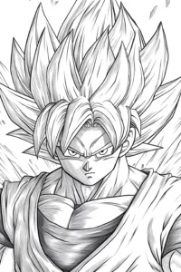 desenhos para colorir goku