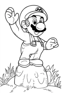 desenhos para colorir mario