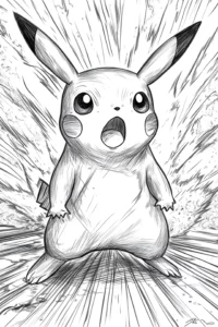 desenhos para colorir pikachu