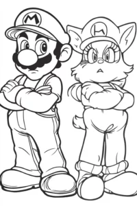 desenhos para colorir super mario