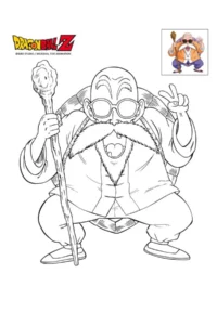dragon ball desenho para colorir