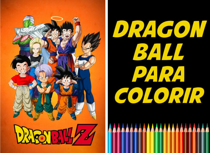 dragon ball para colorir