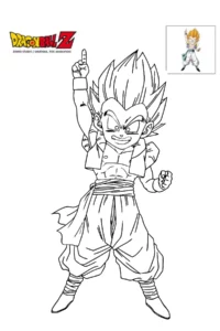 dragon ball super goku para colorir