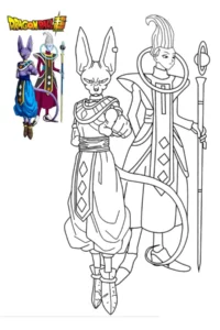 dragon ball super para colorir