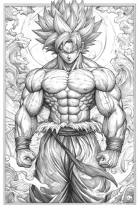 goku para colorir