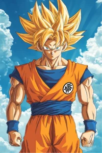 goku para colorir