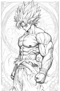 goku para colorir e imprimir