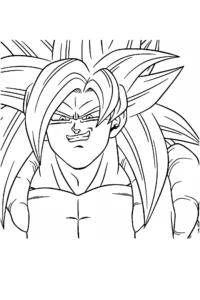 goku ssj4 para colorir
