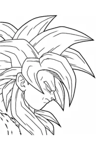 goku ssj4 para colorir
