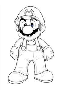 mario desenho para colorir