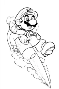 mario desenhos para colorir