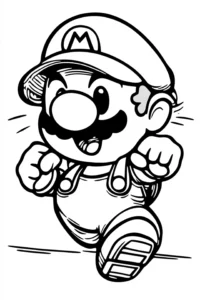 mario para colorir