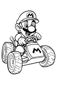 mario para colorir