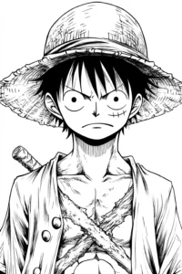 one piece para colorir