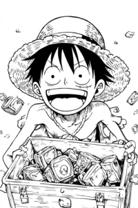 one piece para colorir