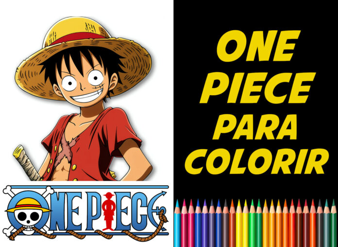 one piece para colorir