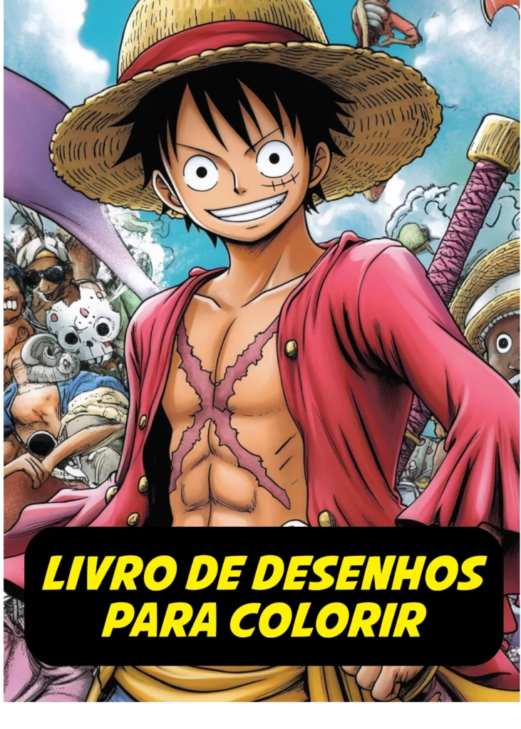 one piece para colorir
