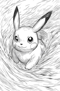 pikachu desenho para colorir