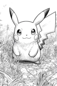 pikachu para colorir