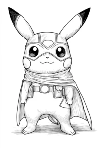 pikachu para colorir