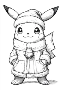 pikachu para colorir