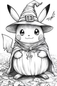 pikachu para colorir