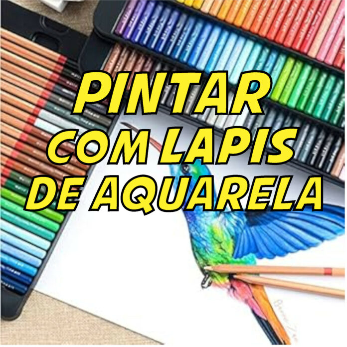 pintar com lapis de aquarela