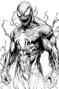 venom desenho para colorir