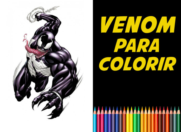 venom para colorir venom para colorir