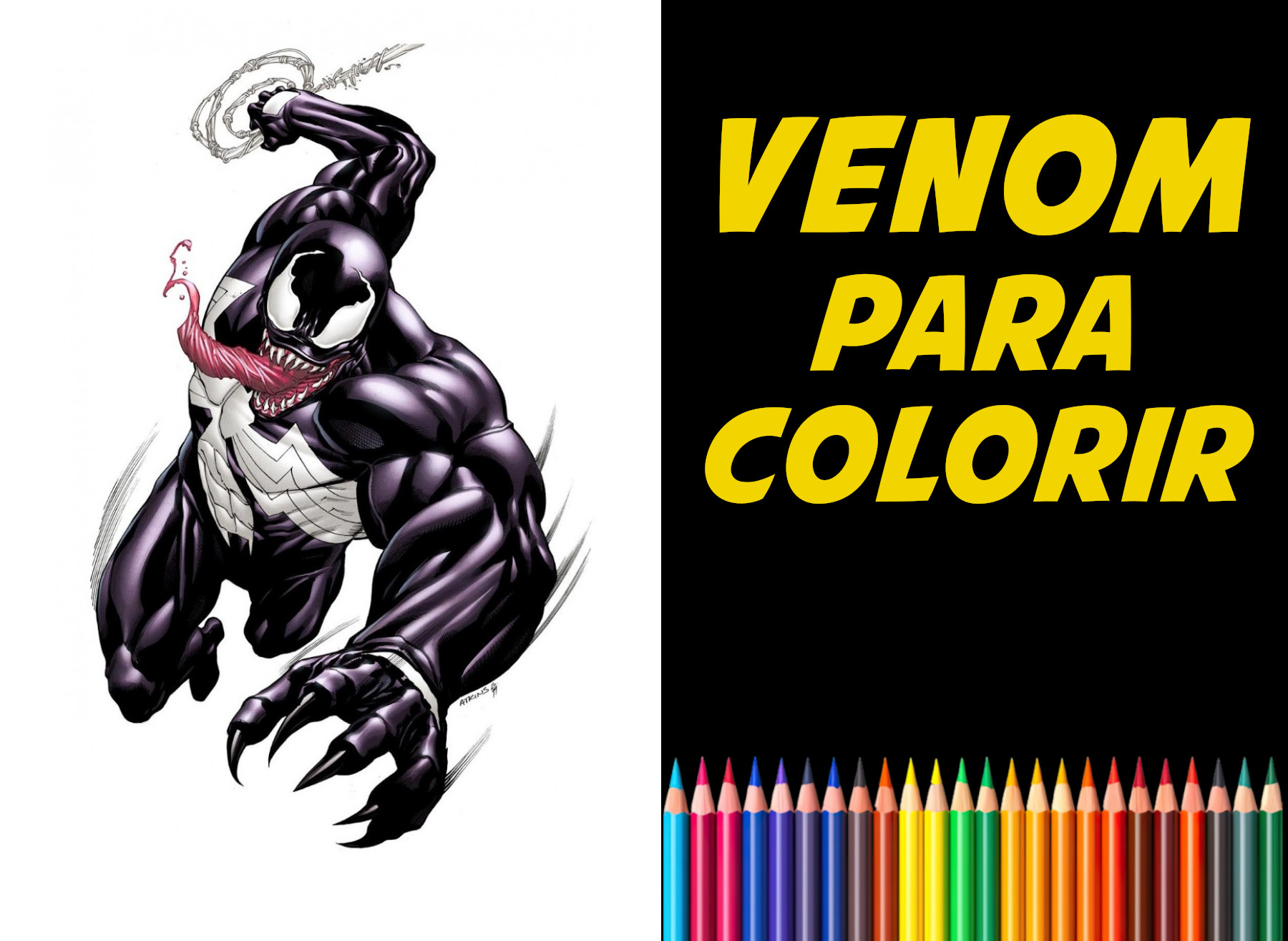 venom para colorir