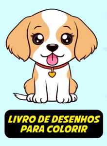 cachorro para colorir