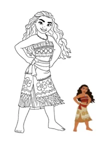 desenho da moana