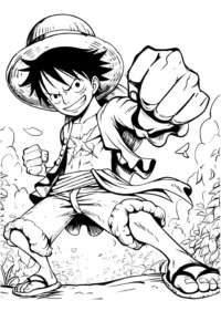 desenho do luffy