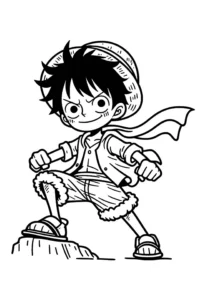 desenho do luffy para colorir