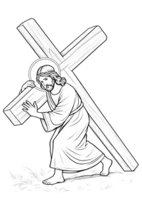 desenho jesus para colorir