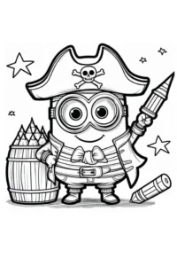 desenho para colorir minion