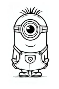 desenho para colorir minions