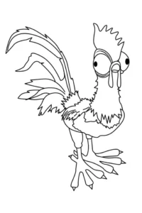 desenho para colorir moana