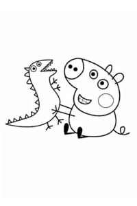 desenho peppa pig para colorir