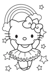 desenhos para colorir hello kit