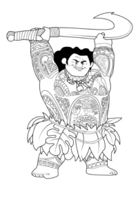 desenhos para colorir moana