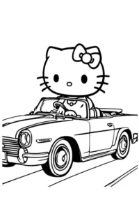 hello kitty desenho para colorir