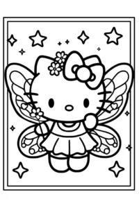 hello kitty para colorir