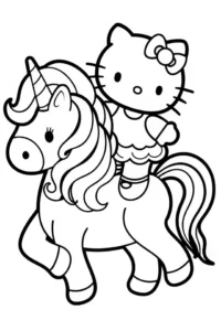 hello kitty para colorir