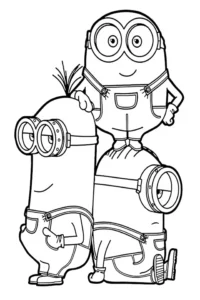 minion desenho para colorir