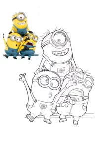 minion para colorir
