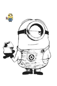 minions desenho para colorir