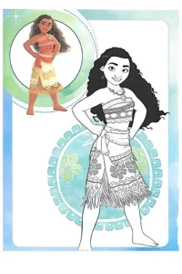 moana para colorir