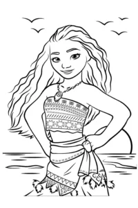 moana para colorir