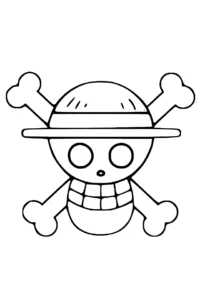 one piece para colorir luffy